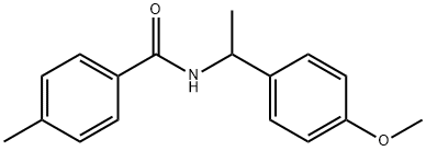 N-[1-(4-methoxyphenyl)ethyl]-4-methylbenzamide 구조식 이미지