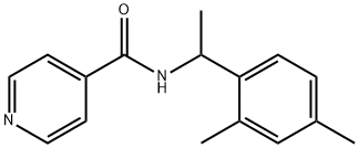 N-[1-(2,4-dimethylphenyl)ethyl]pyridine-4-carboxamide 구조식 이미지