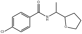 4-chloro-N-[1-(oxolan-2-yl)ethyl]benzamide 구조식 이미지