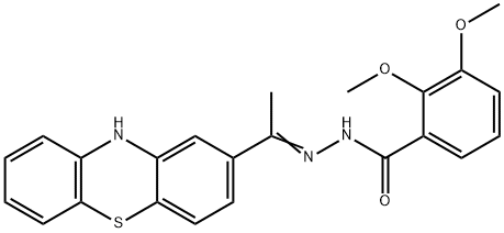 2,3-dimethoxy-N-[(E)-1-(10H-phenothiazin-2-yl)ethylideneamino]benzamide Structure