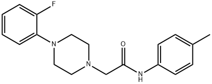 2-[4-(2-fluorophenyl)piperazin-1-yl]-N-(4-methylphenyl)acetamide 구조식 이미지