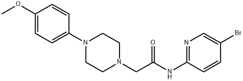 N-(5-bromopyridin-2-yl)-2-[4-(4-methoxyphenyl)piperazin-1-yl]acetamide Structure