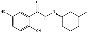 2,5-dihydroxy-N-[(Z)-(3-methylcyclohexylidene)amino]benzamide Structure