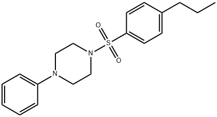 1-phenyl-4-(4-propylphenyl)sulfonylpiperazine 구조식 이미지