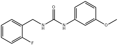 1-[(2-fluorophenyl)methyl]-3-(3-methoxyphenyl)urea 구조식 이미지