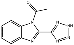 1-[2-(2H-tetrazol-5-yl)benzimidazol-1-yl]ethanone 구조식 이미지