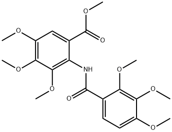 methyl 3,4,5-trimethoxy-2-[(2,3,4-trimethoxybenzoyl)amino]benzoate 구조식 이미지