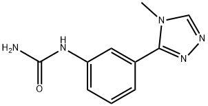 [3-(4-methyl-1,2,4-triazol-3-yl)phenyl]urea Structure