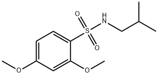 2,4-dimethoxy-N-(2-methylpropyl)benzenesulfonamide 구조식 이미지