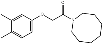 1-(azocan-1-yl)-2-(3,4-dimethylphenoxy)ethanone 구조식 이미지