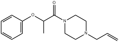 2-phenoxy-1-(4-prop-2-enylpiperazin-1-yl)propan-1-one 구조식 이미지