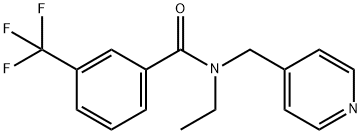 N-ethyl-N-(pyridin-4-ylmethyl)-3-(trifluoromethyl)benzamide 구조식 이미지