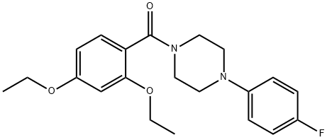 (2,4-diethoxyphenyl)-[4-(4-fluorophenyl)piperazin-1-yl]methanone 구조식 이미지