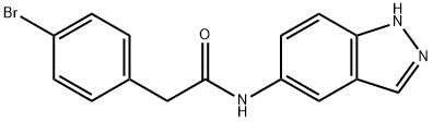 2-(4-bromophenyl)-N-(1H-indazol-5-yl)acetamide Structure