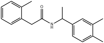 N-[1-(3,4-dimethylphenyl)ethyl]-2-(2-methylphenyl)acetamide 구조식 이미지