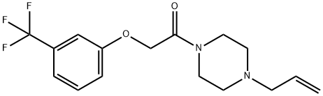 1-(4-prop-2-enylpiperazin-1-yl)-2-[3-(trifluoromethyl)phenoxy]ethanone 구조식 이미지