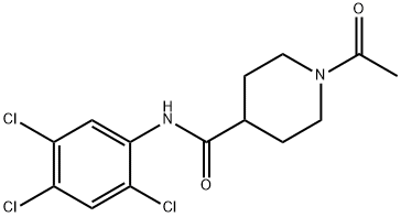 1-acetyl-N-(2,4,5-trichlorophenyl)piperidine-4-carboxamide 구조식 이미지