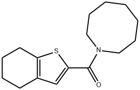 azocan-1-yl(4,5,6,7-tetrahydro-1-benzothiophen-2-yl)methanone 구조식 이미지