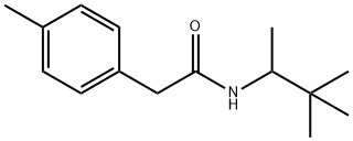 N-(3,3-dimethylbutan-2-yl)-2-(4-methylphenyl)acetamide 구조식 이미지