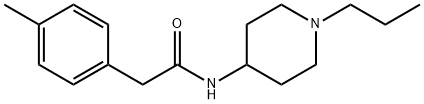 2-(4-methylphenyl)-N-(1-propylpiperidin-4-yl)acetamide 구조식 이미지