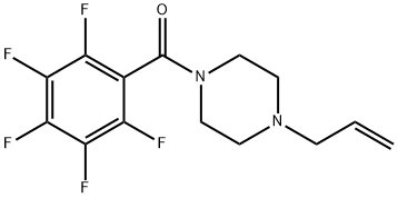 (2,3,4,5,6-pentafluorophenyl)-(4-prop-2-enylpiperazin-1-yl)methanone Structure
