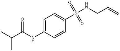 2-methyl-N-[4-(prop-2-enylsulfamoyl)phenyl]propanamide 구조식 이미지