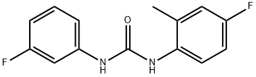 1-(4-fluoro-2-methylphenyl)-3-(3-fluorophenyl)urea 구조식 이미지