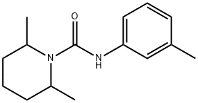 2,6-dimethyl-N-(3-methylphenyl)piperidine-1-carboxamide Structure