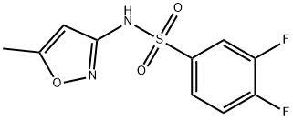 3,4-difluoro-N-(5-methyl-1,2-oxazol-3-yl)benzenesulfonamide Structure