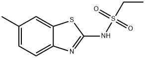 N-(6-methyl-1,3-benzothiazol-2-yl)ethanesulfonamide 구조식 이미지