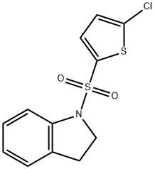 1-(5-chlorothiophen-2-yl)sulfonyl-2,3-dihydroindole 구조식 이미지