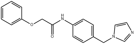 N-[4-(imidazol-1-ylmethyl)phenyl]-2-phenoxyacetamide Structure