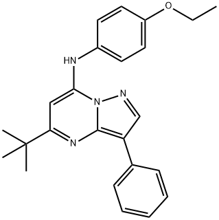 5-tert-butyl-N-(4-ethoxyphenyl)-3-phenylpyrazolo[1,5-a]pyrimidin-7-amine Structure