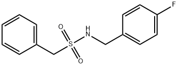 N-[(4-fluorophenyl)methyl]-1-phenylmethanesulfonamide 구조식 이미지