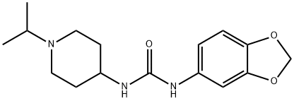 1-(1,3-benzodioxol-5-yl)-3-(1-propan-2-ylpiperidin-4-yl)urea 구조식 이미지