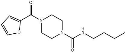 N-butyl-4-(furan-2-carbonyl)piperazine-1-carboxamide Structure
