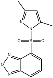 4-(3,5-dimethylpyrazol-1-yl)sulfonyl-2,1,3-benzoxadiazole 구조식 이미지