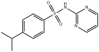 4-propan-2-yl-N-pyrimidin-2-ylbenzenesulfonamide 구조식 이미지