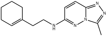 N-[2-(cyclohexen-1-yl)ethyl]-3-methyl-[1,2,4]triazolo[4,3-b]pyridazin-6-amine Structure