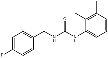 1-(2,3-dimethylphenyl)-3-[(4-fluorophenyl)methyl]urea Structure