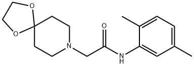 N-(2,5-dimethylphenyl)-2-(1,4-dioxa-8-azaspiro[4.5]decan-8-yl)acetamide Structure