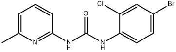 1-(4-bromo-2-chlorophenyl)-3-(6-methylpyridin-2-yl)urea 구조식 이미지