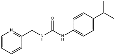 1-(4-propan-2-ylphenyl)-3-(pyridin-2-ylmethyl)urea 구조식 이미지