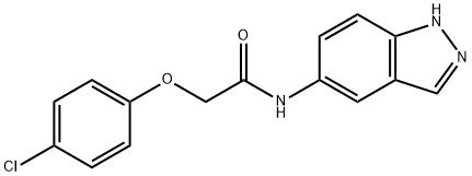 2-(4-chlorophenoxy)-N-(1H-indazol-5-yl)acetamide 구조식 이미지