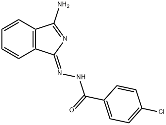 N-[(Z)-(3-aminoisoindol-1-ylidene)amino]-4-chlorobenzamide Structure