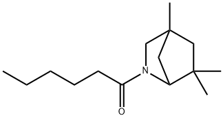 1-(4,6,6-trimethyl-2-azabicyclo[2.2.1]heptan-2-yl)hexan-1-one Structure