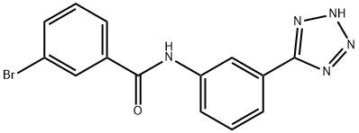 3-bromo-N-[3-(2H-tetrazol-5-yl)phenyl]benzamide 구조식 이미지