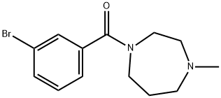 (3-bromophenyl)-(4-methyl-1,4-diazepan-1-yl)methanone 구조식 이미지