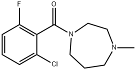 (2-chloro-6-fluorophenyl)-(4-methyl-1,4-diazepan-1-yl)methanone 구조식 이미지