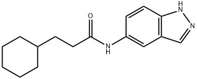 3-cyclohexyl-N-(1H-indazol-5-yl)propanamide 구조식 이미지